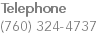 Telephone (760) 324-4737